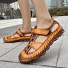 2024 Leather men's shoes summer new large fashion casual sports sandals Fashion outdoor beach men's walking shoes38-46