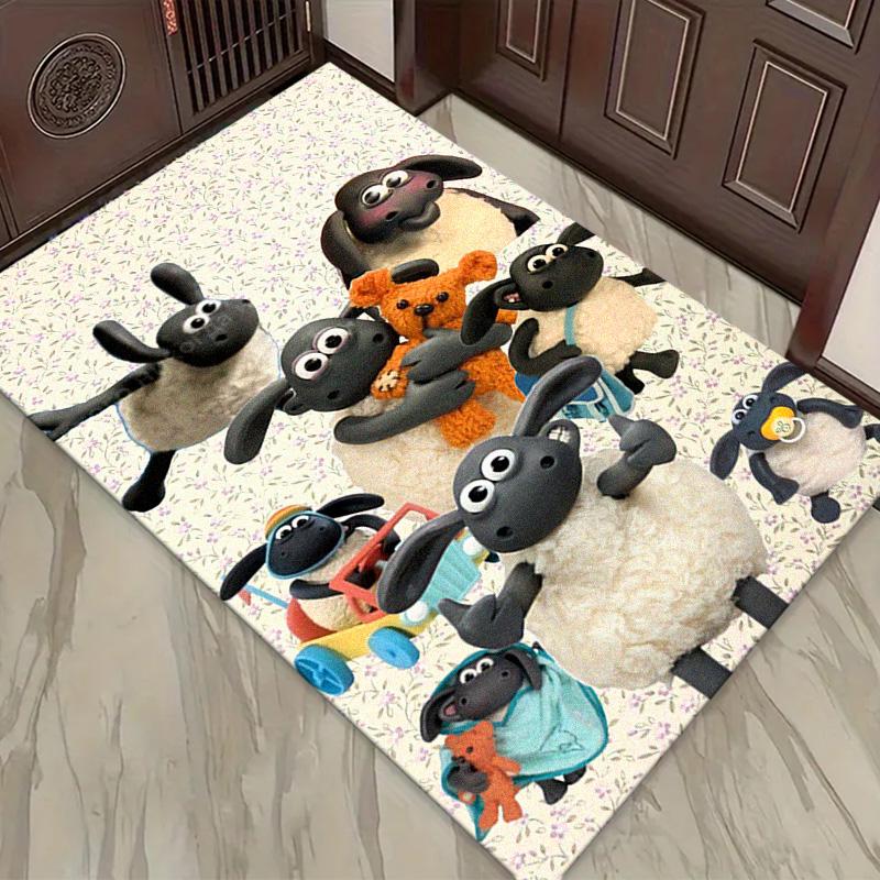 Shaun the Sheep Carpet Rug for Living Room Bedroom Home Sofa Decoration,Kids Play Non-slip Floor Mat