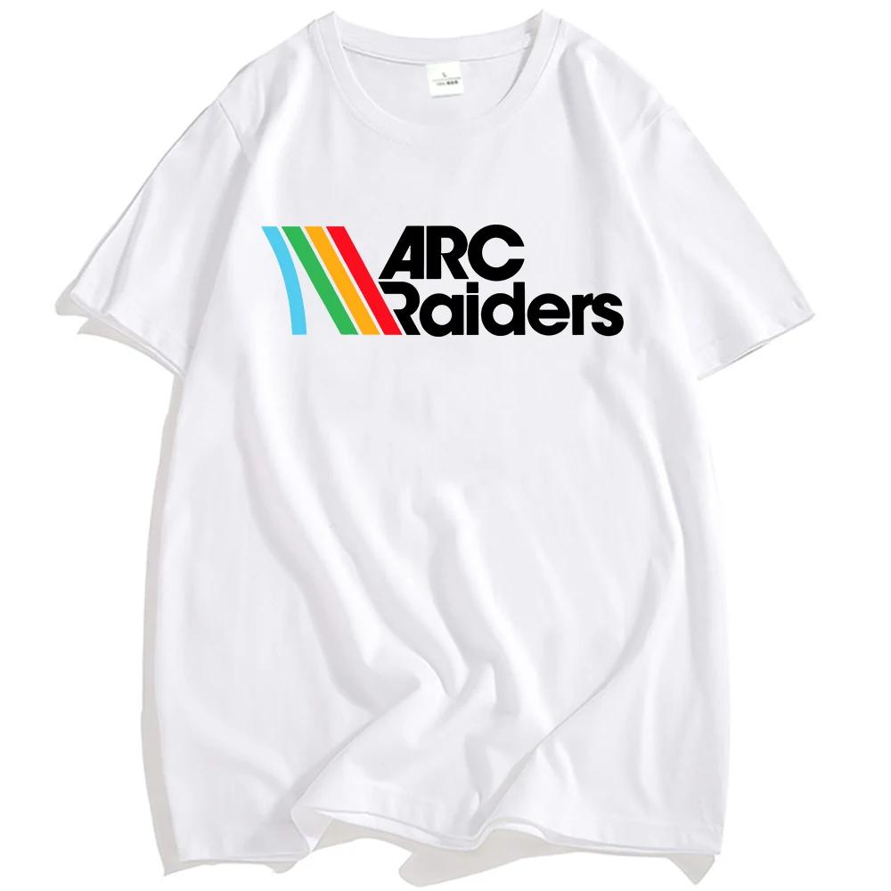 Spiel ARC Raiders Druck T-Shirt Rundhals Kurzarm Baumwolle Herren T-Shirts Unisex Streetwear Locker Lässig Herren Damen T-Shirt Tees