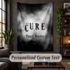 Personalized Wall Tapestry,The Cure Custom Text, Soft Fabric Wall Art For Indoor Decoration