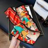 Long Silk Scarf Women's New Small Silk Scarf Printing Simulation Silk Tied Bag Streamer Explosion Sweet Little Scarf