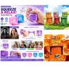 Trending Nee Doh Jellyfish & Cube Squish Toy, Soft Jelly Squeeze Stress Relief Fidget Toy, Sensory Needoh For Kids  Adults