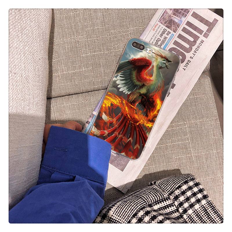 

Cool Animal Phoenix Flamingo Phone Case for iphone 13 X XS MAX 6 6s 7 7plus 8 8Plus 5 5S se 2020 XR 12 11 pro max Fundas Capa iphone X or XS