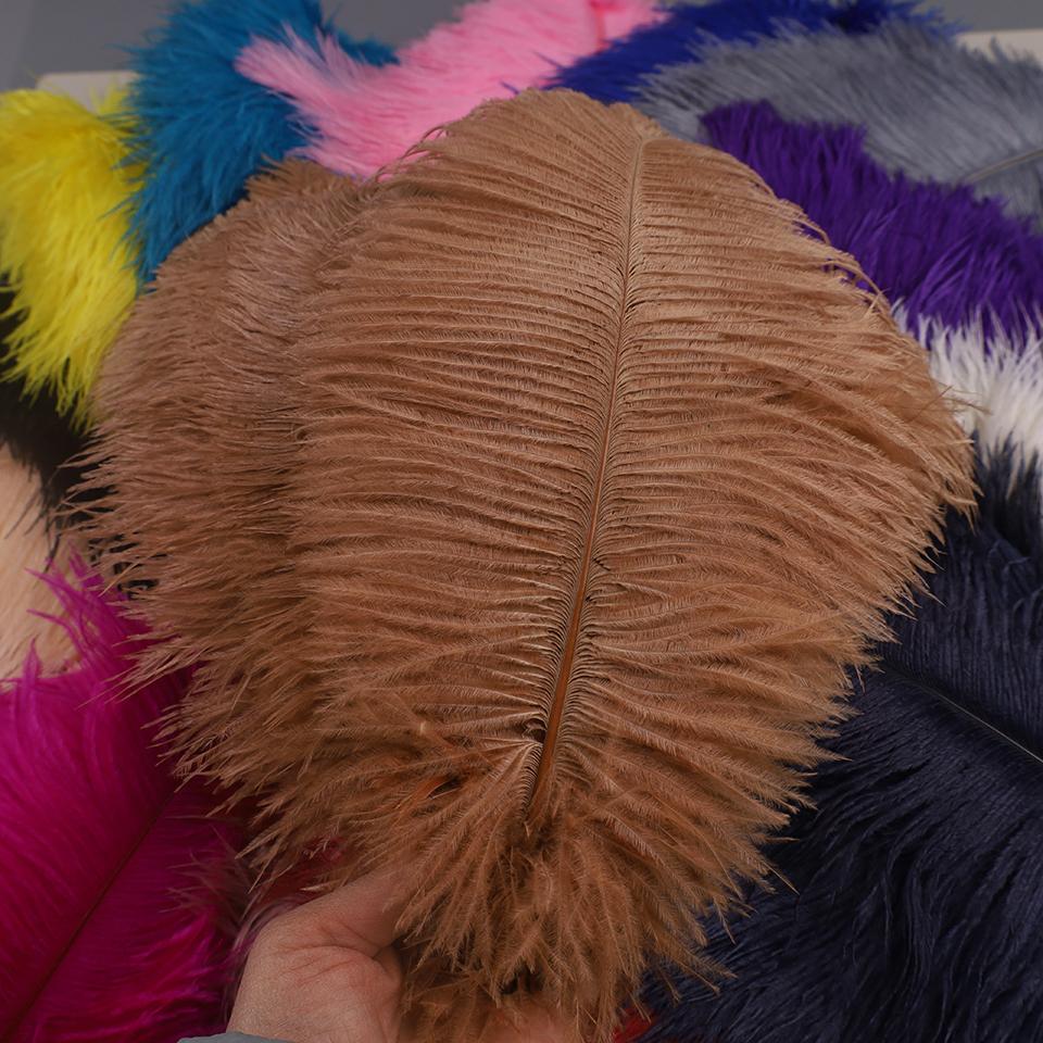 50pcs Ostrich Feathers for Crafts Wedding Decoration Handicraft Accessories Table Centerpieces Carnival Plumas Decor Wholesale
