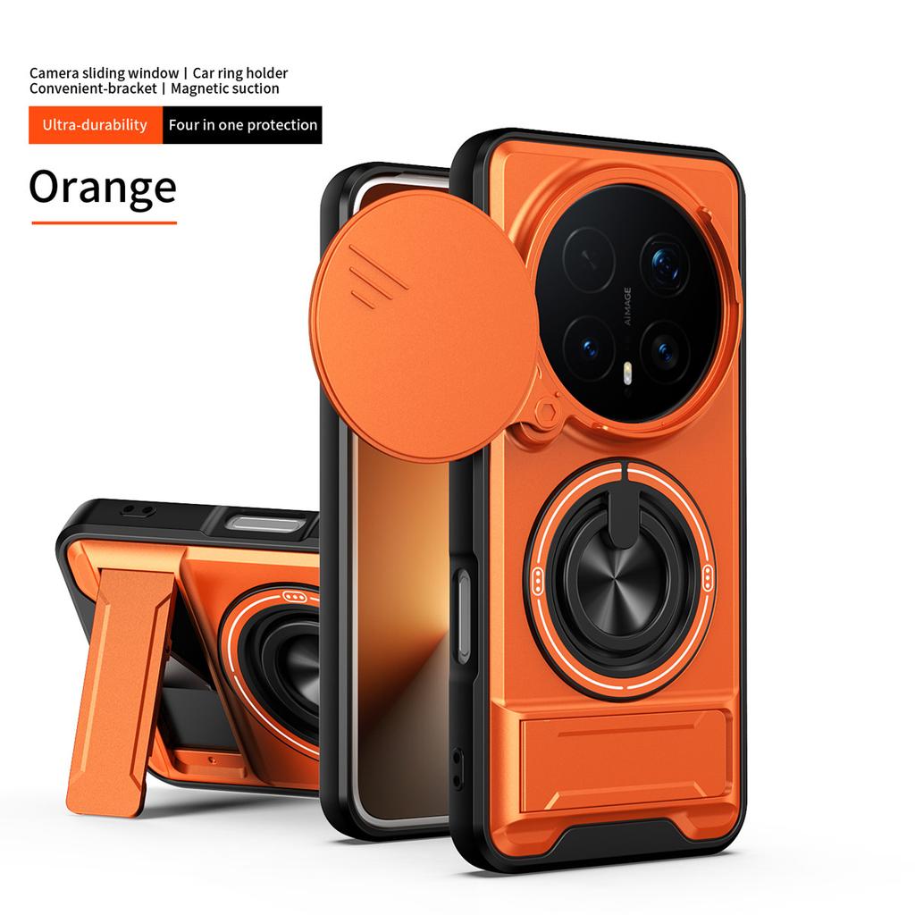 Armor Funda Für Huawei Honor Magic 8 Pro 5G Hüllen Objektiv Kamera Schutz Anti-Fall Ring Halter Handyhülle für Honor Magic 7 Pro