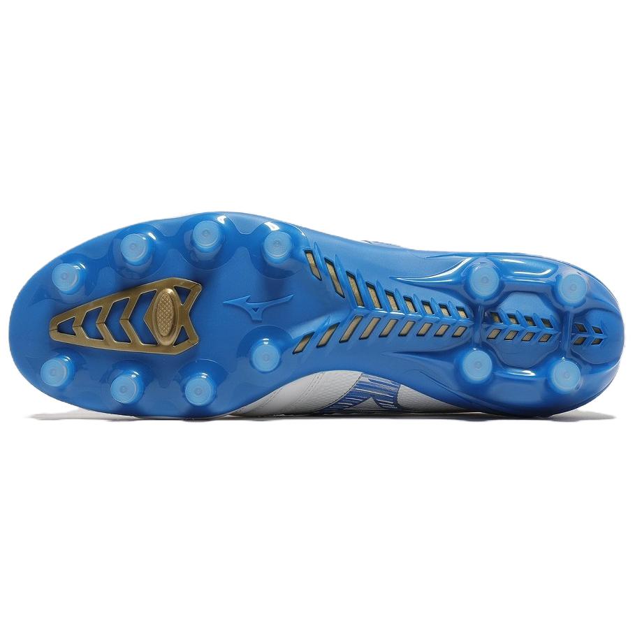 Mizuno Morelia Neo Comfortable Lightweight Non-Slip Durable Soccer Shoes Unisex Soccer Shoes White Blue P1GA243025