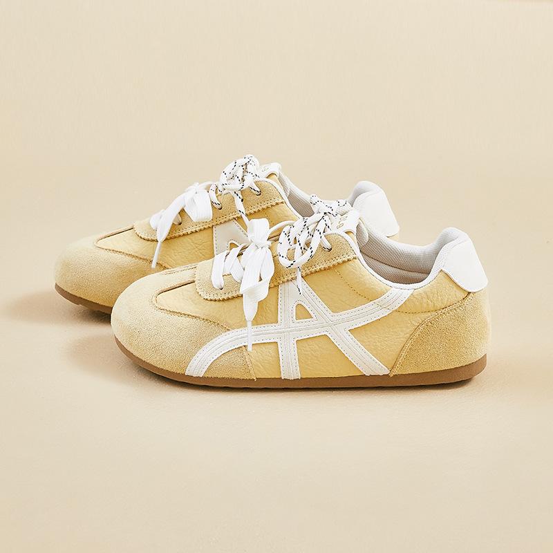 ins new German training shoes female spring student sports running casual street shooting thick sole increase 35