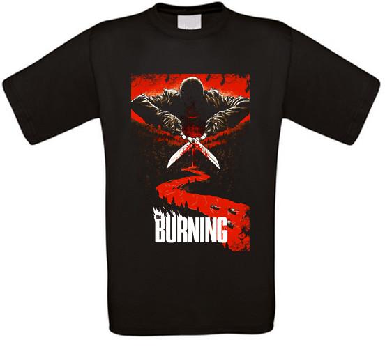The Burning Burning Revenge Horror Cult Movie T-Shirt All Sizes XXXXL