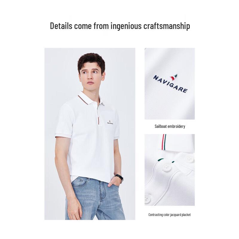 Navigare Men's Short Sleeve Polo Shirt