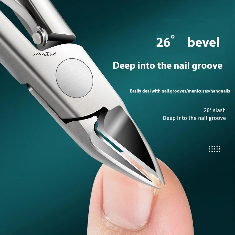 Professional Thick Nail Clipper with Stainless Steel Body Nail Care Tool for Removing Ingrown Nails