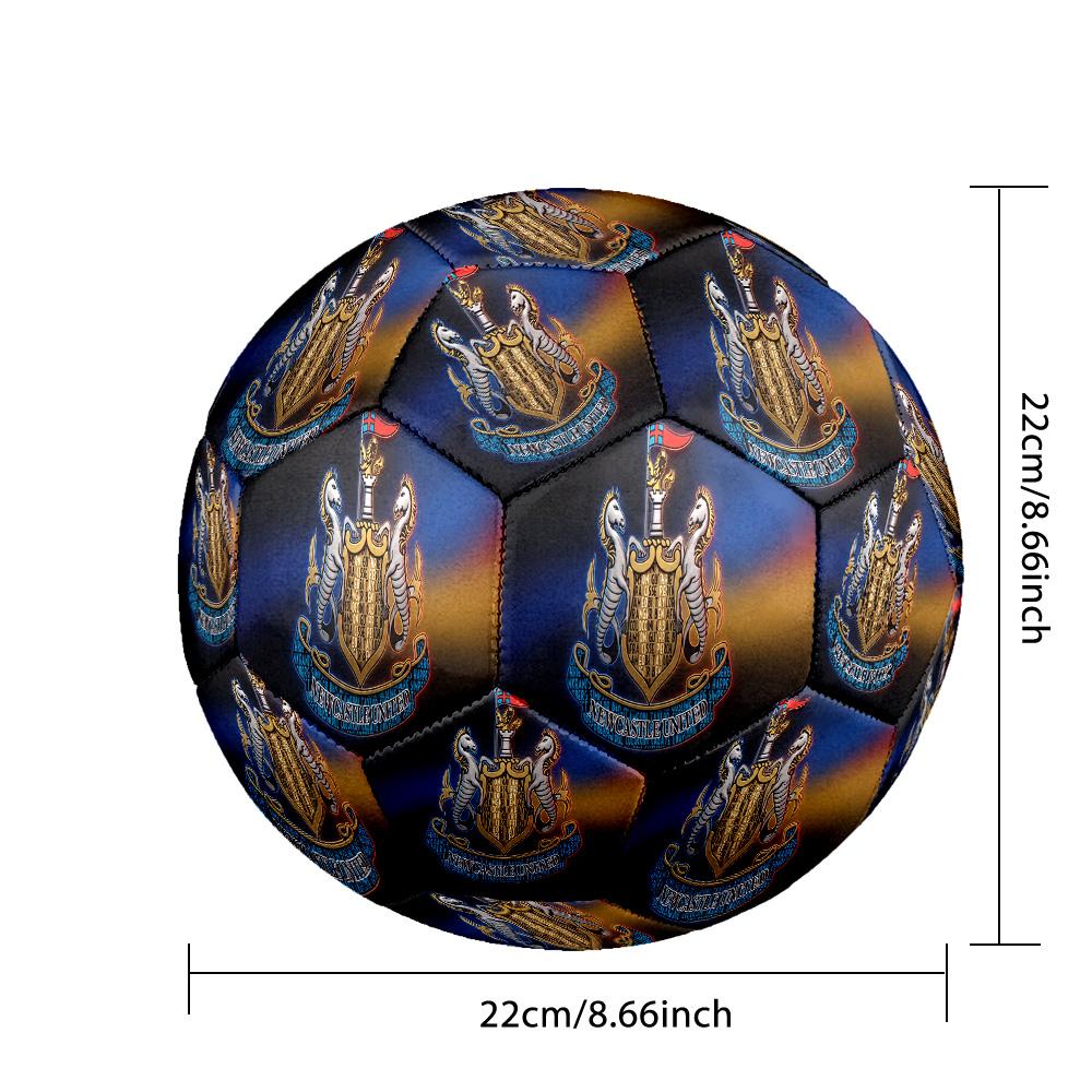 Newcastle United Football Stampato Taglia 5 Pallone da Calcio, Antiscivolo Pallone da Calcio per Partite per Adulti Souvenir per Appassionati di Calcio