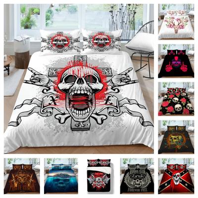 Home Bed Set Lebka Tisk Povlak na polštář Přehozy na přikrývku Měkký povlak na přikrývku Queen King Size pro dospívajícího chlapce Dívka 3D Měkký povlak na přikrývku