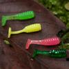 50Pcs Paddle Tail Swimbaits Soft Fishing Lures for Trout Artificial Baits Fishing Lures Swim Baits 1.5cm