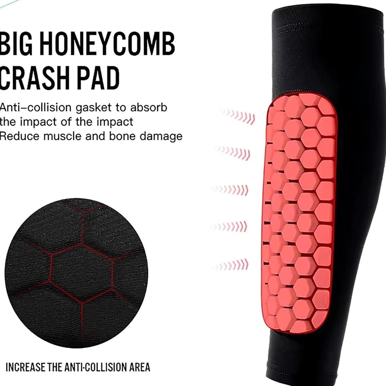1 pair Ski Shin Guards Shinbang Protector Women Honeycomb Ski Boot Shin Protector Honeycomb Soccer Shin Guards Football Shieldd bianco