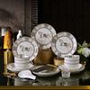 ZISIZ Light Luxury 22-Piece Dinnerware Set