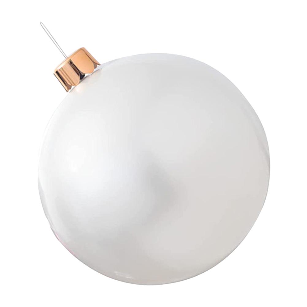 30/45/65/75CM Christmas Inflatable Ball PVC Blow Up Ball 8 Colors Decorated Ball With Stakes To Fasten Ball Happy new year
