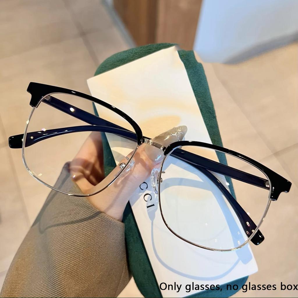 Business Half-frame Glasses Large Frame High-end Feeling Super Light Myopia Can Match The Eye  Myopia  Glasses Frame 20550