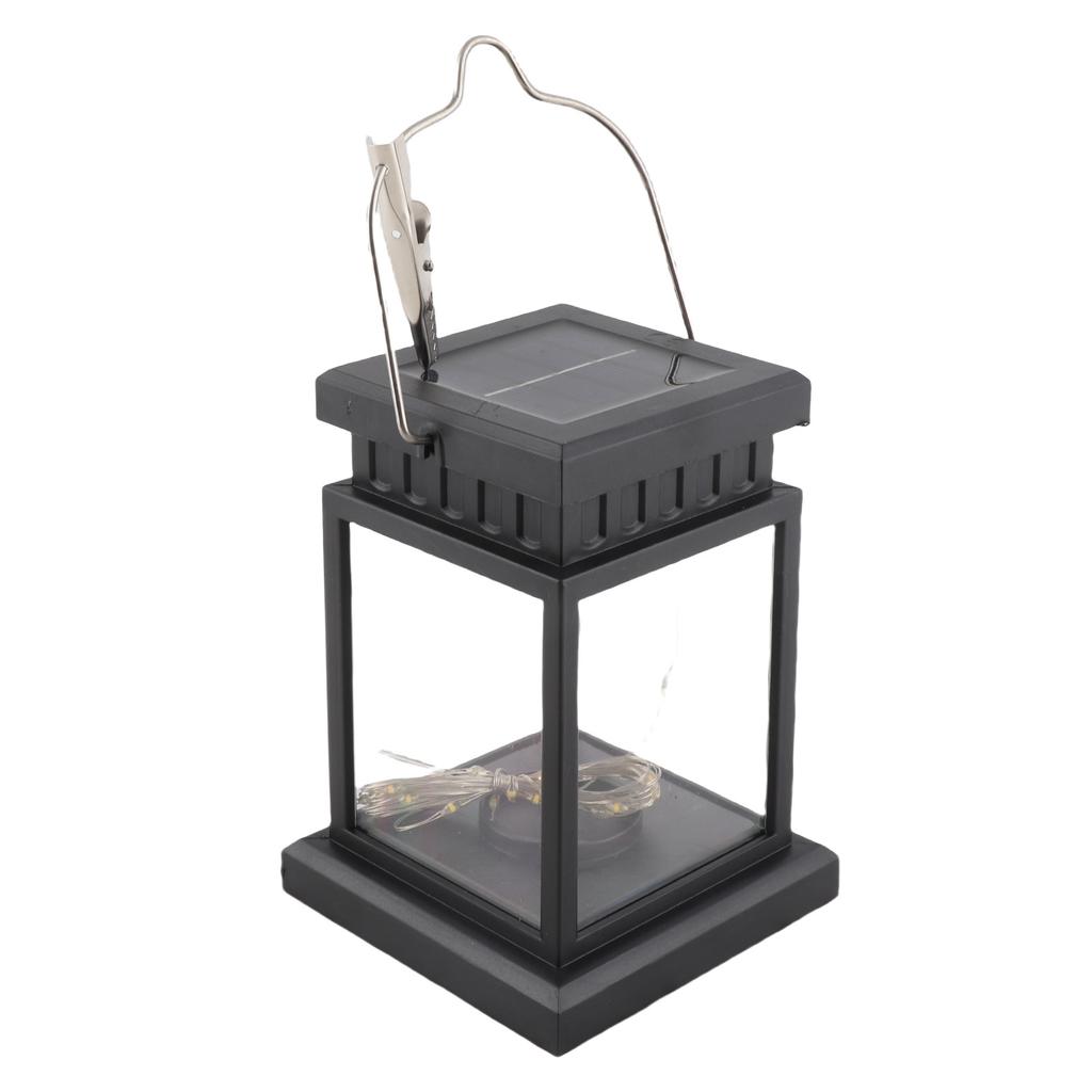 Solar Lantern Lights Outdoor LED Solar Table Lamp Hanging Lantern with Clip for Garden Patio Landscape Decoration