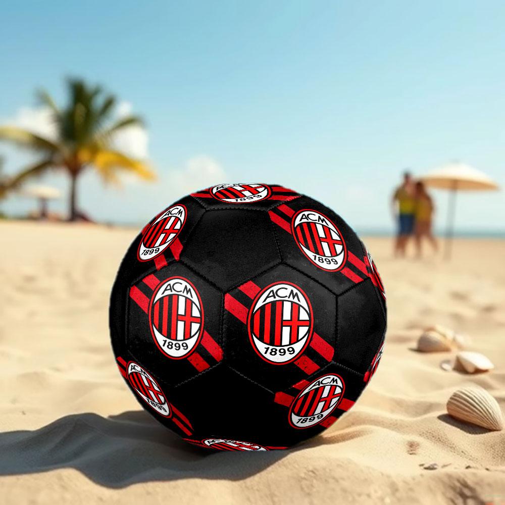 1 pz Pallone da Calcio AC Milan Taglia 5 Pallone da Calcetto Indoor Moda Colorato Gioco in Giardino - Ottimo Regalo per i Fan dello Sport HE18