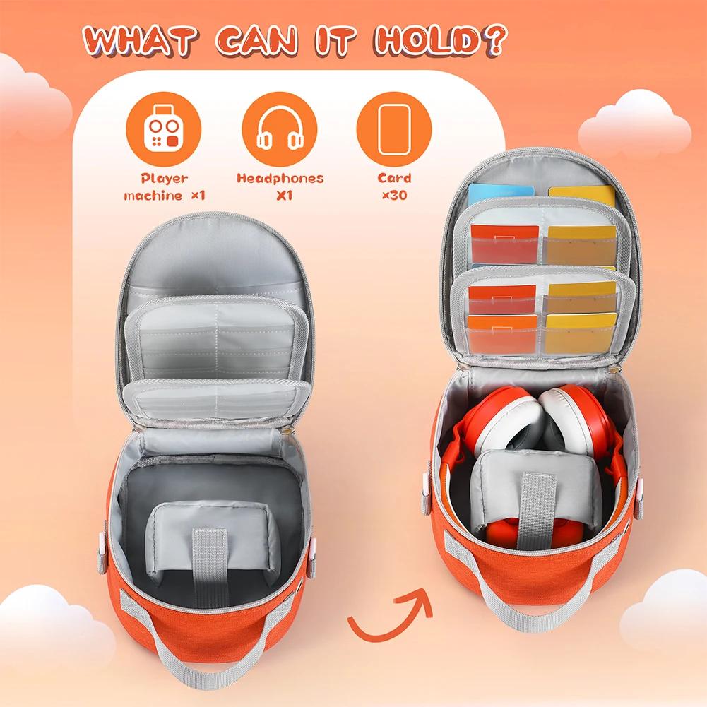 Hard Carrying Case Bag for Yoto Mini Music Player Travel Storage Bag Card Holder Hold Up To 30 Cards Protective Case for Audio