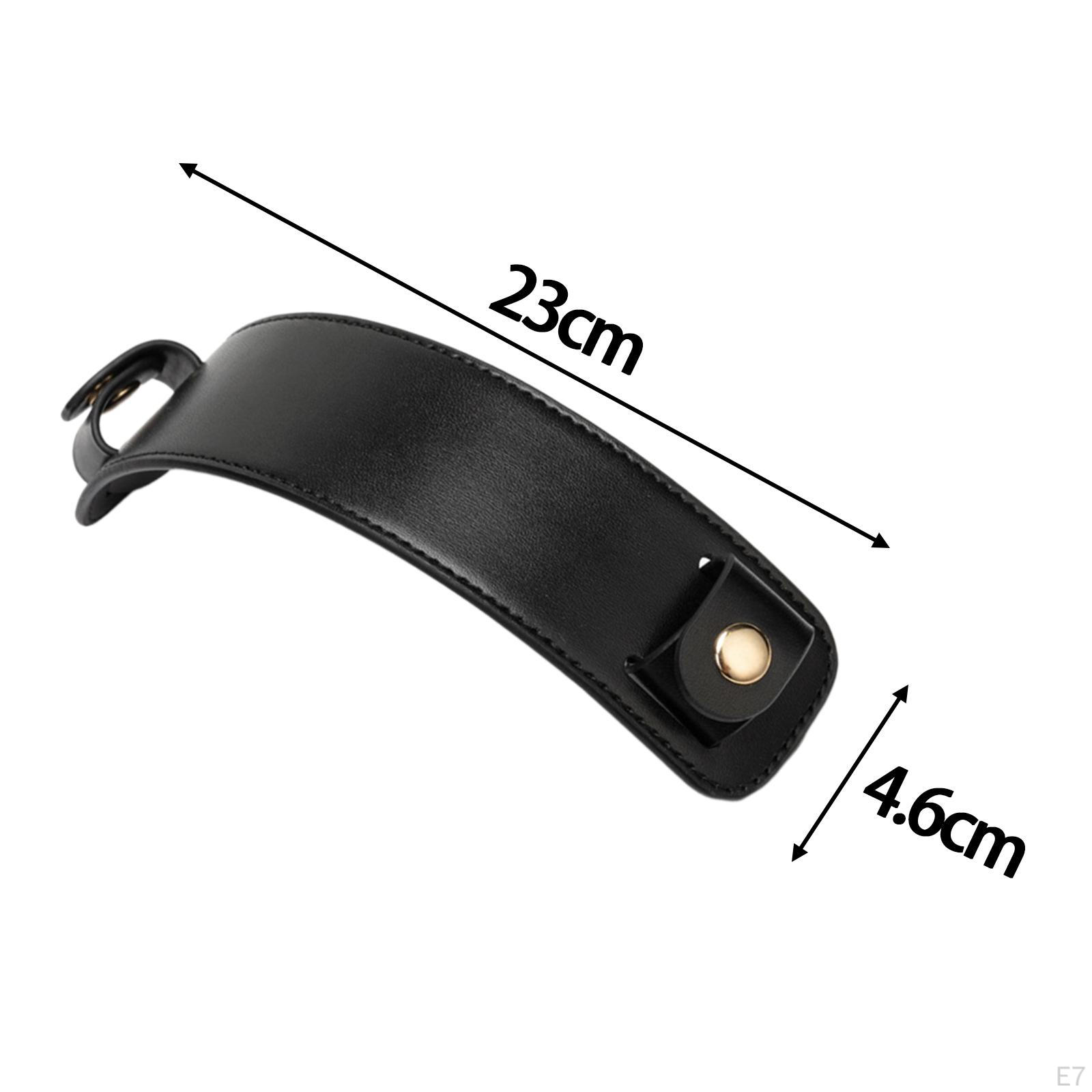 Кожаный плечевой ремень Съемная замена для рюкзаков Сумка-тоут темно-коричневого — фото 5