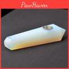 Elegant Natural Crystal Opal Smoking Pipe Featuring Unique Quartz Moon Stone Design