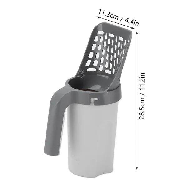 Cat Litter Scooper Portable Pet Cat Litter Sand Shovel with Storage Box