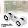 Door Roller, Sliding Roller Slider Overhead Door Bearings 4 Wheels Hanging Wheels Pulleys for Furniture
