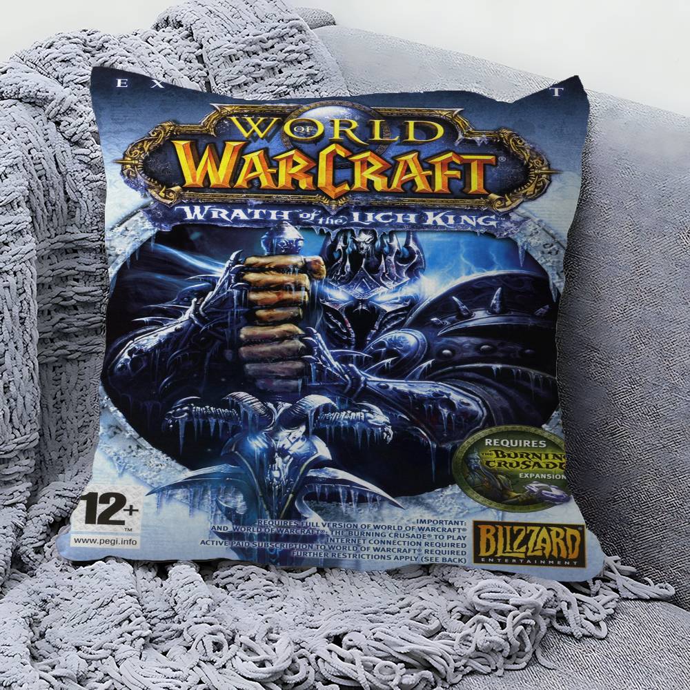 W-World of W-Warcraft Spiel Dekorative Raumästhetik Kissenbezug Heimdeko Schlafzimmer Sofa Bett Couch Kissenbezug 45x45