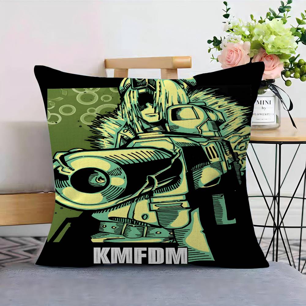 KMFDM Band Pillow Gift Home Office Decoration Bedroom Sofa Car Cushion Cover case x