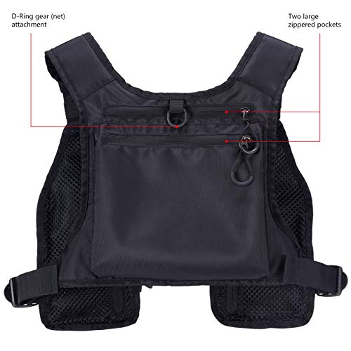 [Bassdash] Bassdash Lightweight Fishing Vest, Unisex, Short Mesh Vest FV08 (without buoyancy aid)