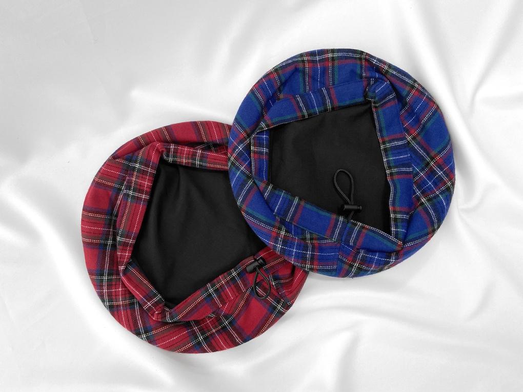 Women's Check String Beret Plain Hat Basic