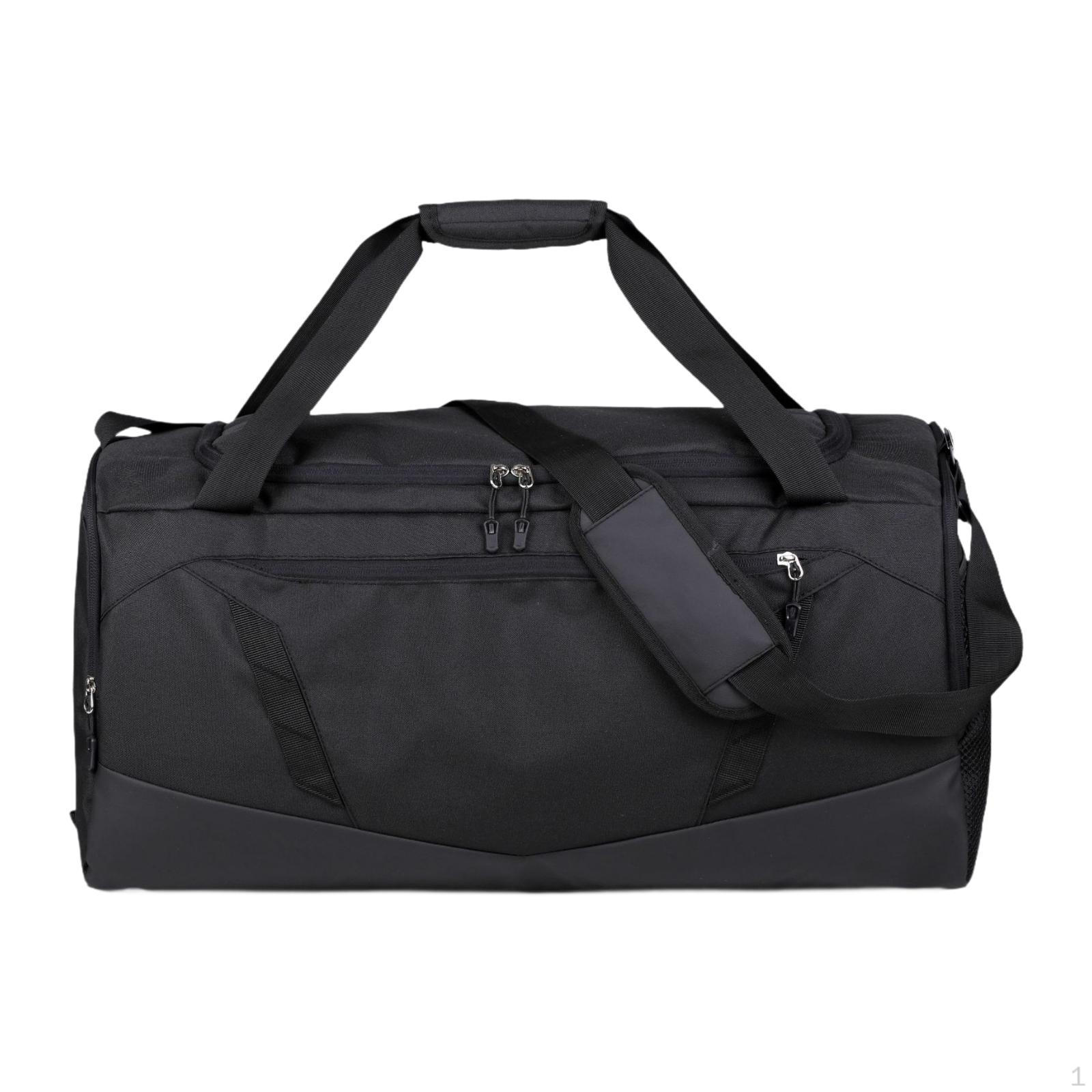 

Дорожная дорожная сумка Carry on Workout Large Overnight с карманом для мокрой одежды Crossbody Fitness для путешествий чёрный