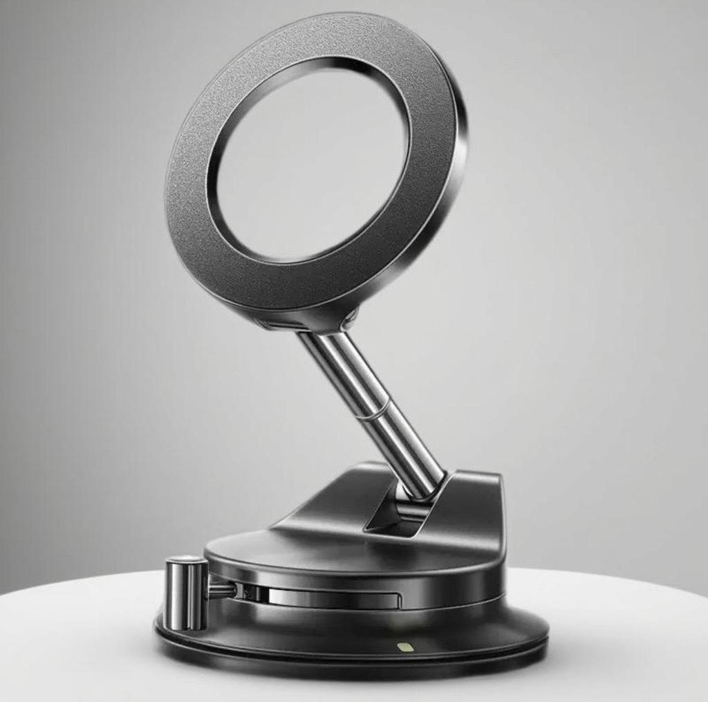 High-End Magnetic Car Phone Holder with Strong Vacuum Suction and 360° Rotation