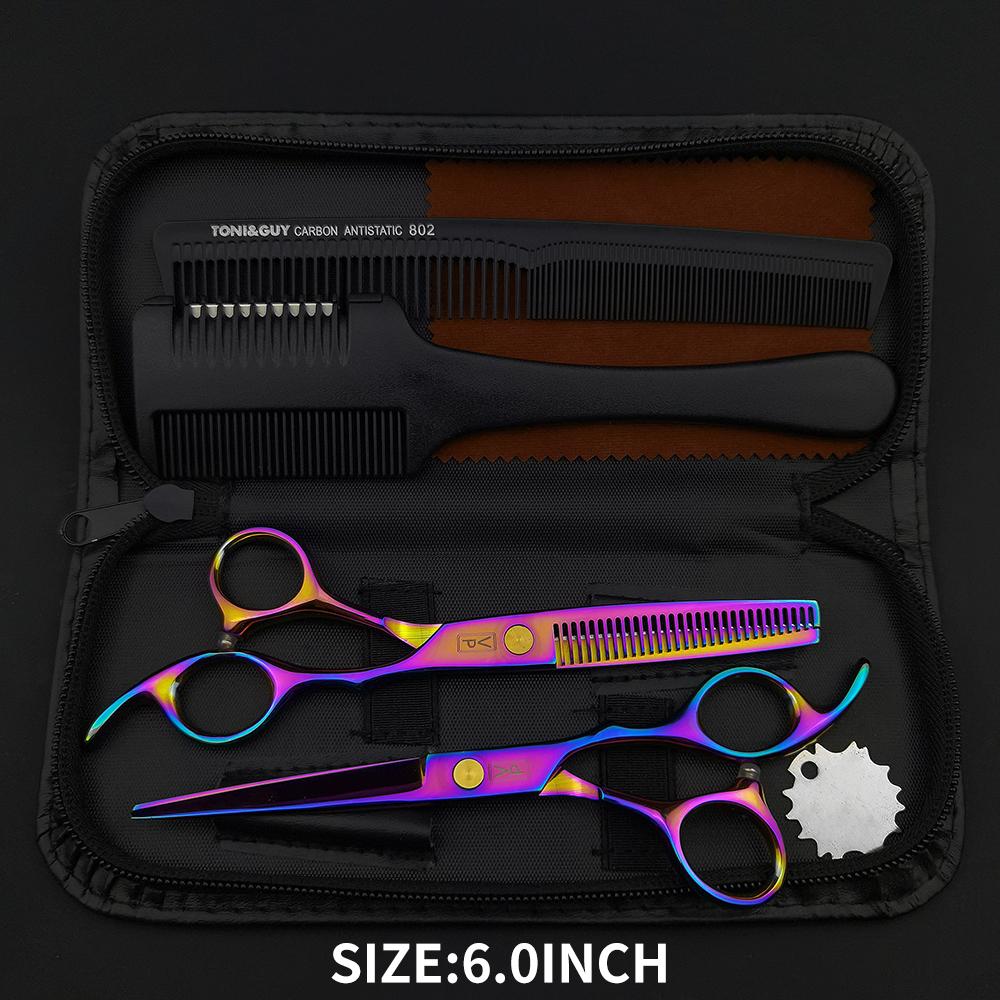 VP Professional Hairdressing Scissors Barber Set 5.5 6.0 Hairdresser Hair Beauty Scissors Set Corte de Cabelo Desbaste Ferramentas de Salão