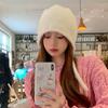 Imitation Mink Fur Lace-up Pullover Cap Women Plush Fisherman Hat Winter Warm Ear Protection Headgear Bonnet Solid Velvet Beanie