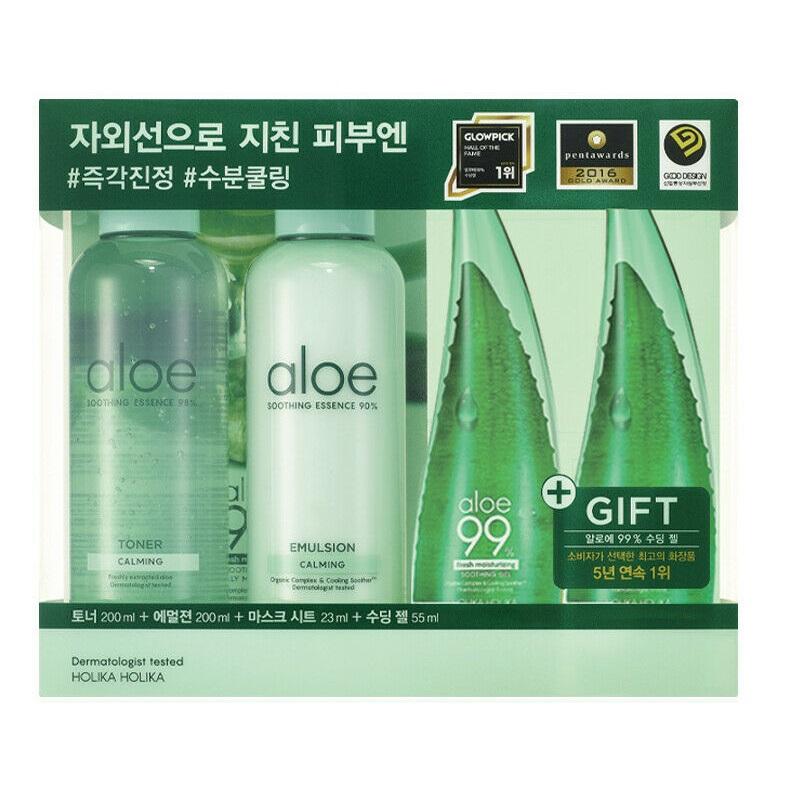 Aloe Essentials: Comprehensive 4-Piece Hydration & Skincare Set