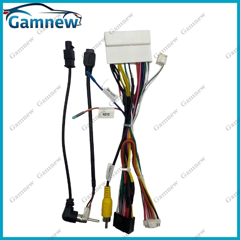 

Car 16PIN Android Wire Harness Adapter Canbus Box Decoder For Peugeot 208 Citroen C3 2022+ Only Cable