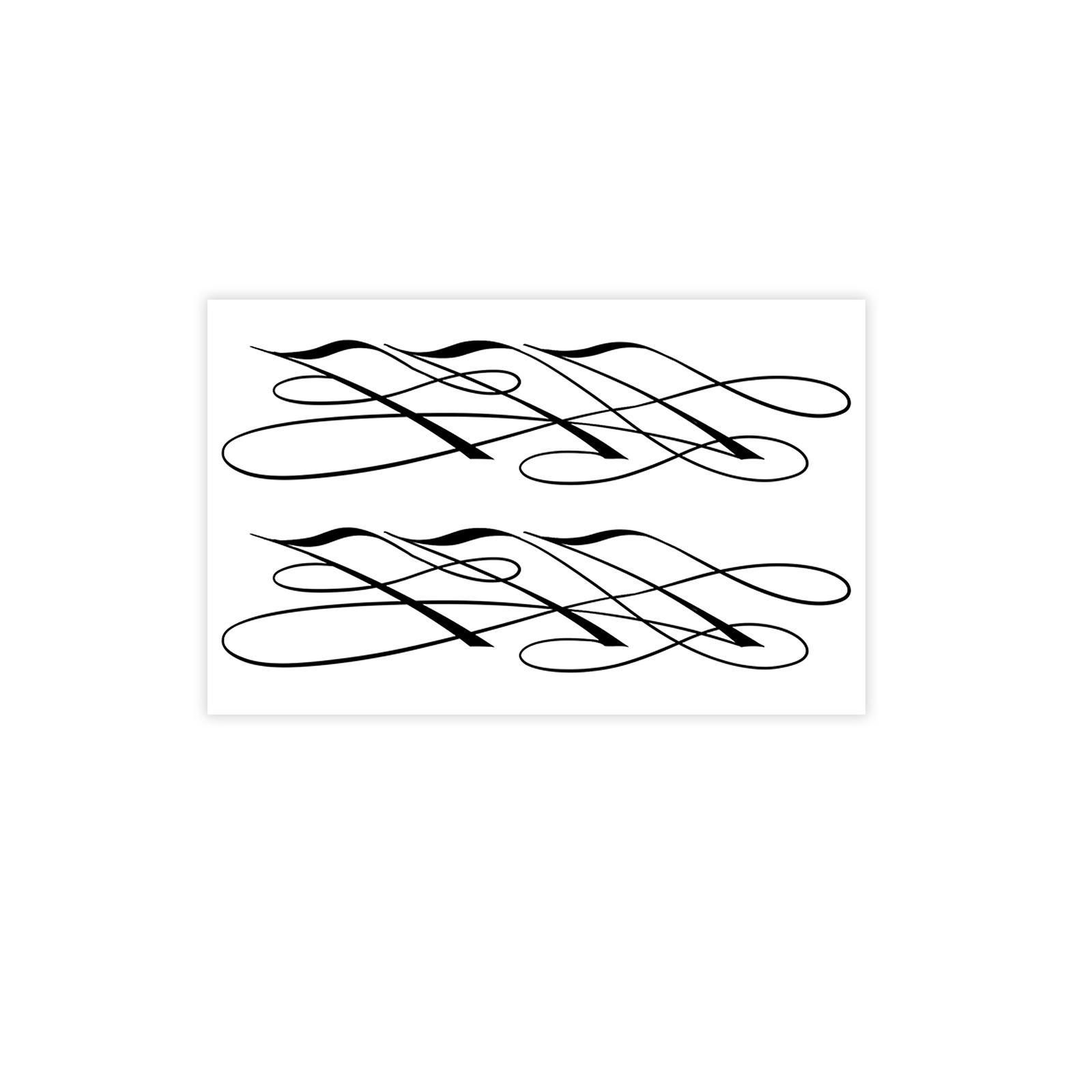Advanced Sense Darkness Personality Stream Of Consciousness Line Tattoo Sticker 12*19