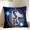 S-Schalke 04 team Pillow Case  Comfy Pillow Cover For Sofa Bedroom Home Decor Cute Funny Cushion Cover