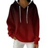 Women's Fashion Casual Gradient Print Pullover Long-Sleeve Hooded Sweatshirt