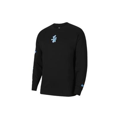 NBA Courtside City Edition Los Angeles Lakers Lässiges Sport-Sweatshirt mit Rundhalsausschnitt und langen Ärmeln für Herren, Oberteile, Schwarz CT9406-010