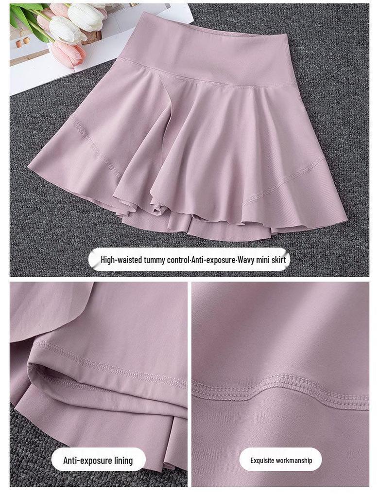 2025 Women's Petite Summer Sportswear Set: Tennis, Badminton, Yoga Fashion with Skirt