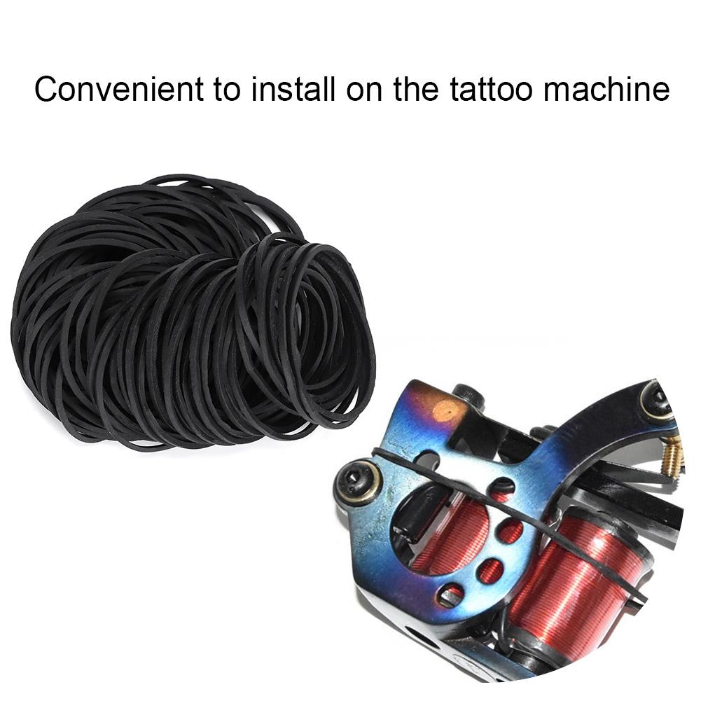 100pcs Professional Shockproof Tattoo Rubber Bands Ring Accessories for Tattoo Machine