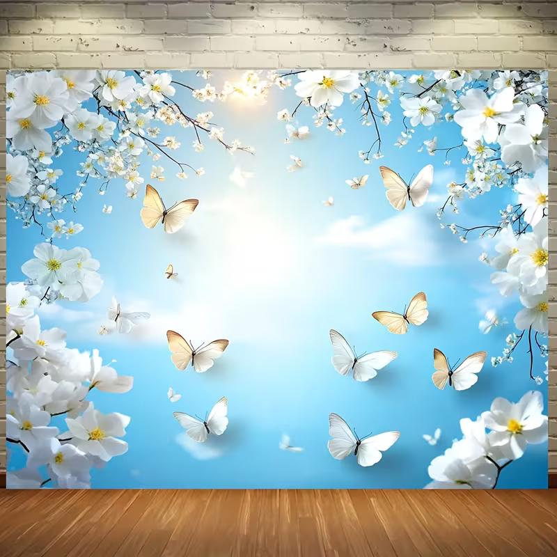 

2D Magical Open Book Backdrop Flying Pages Library Night Photography Background 47.2x31.5inch/120*80cm
