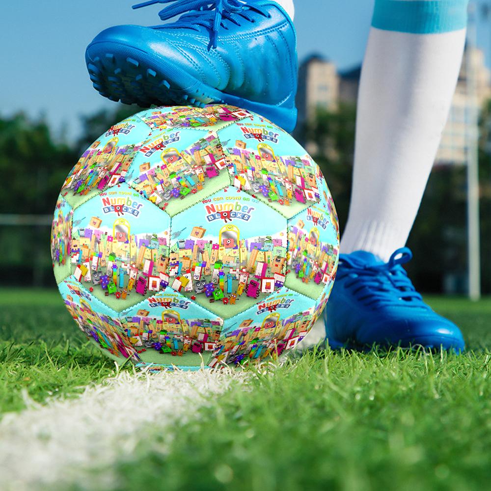 Numberblocks Tema Størrelse 5 Fodbold, Velegnet til Både Indendørs og Udendørs Kampe, en Gave Velegnet til Alle.