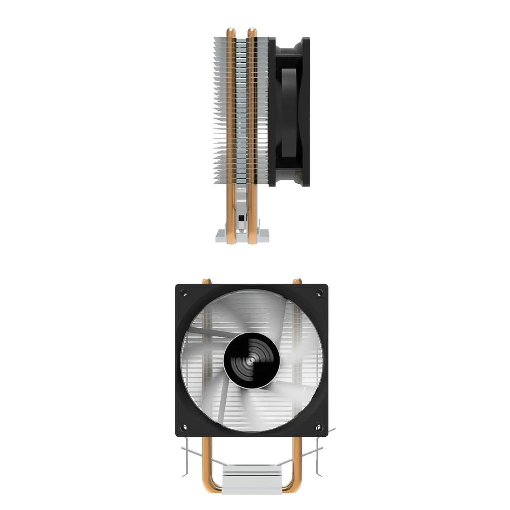Coolcirc A400 CPU COOLER 4 Heat pipes 9cm RGB Cooler PC Air-Cooled Radiator Quiet Hydraulic Bearings For AMD AM2/AM3/AM4