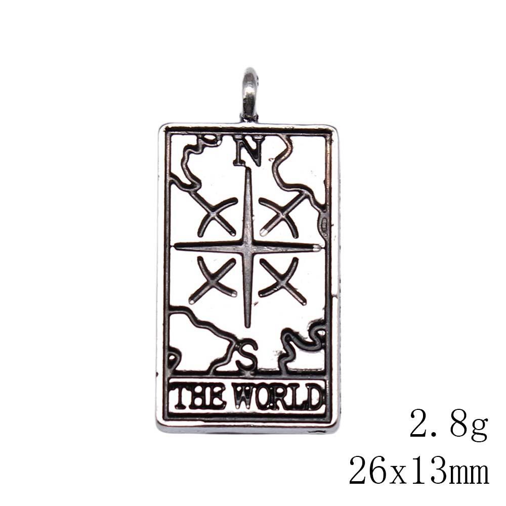 Christmas Decorations Charms For Necklace Friendship Puzzle Game Card Tarot Charms Pendant Home Garden Male Pendant