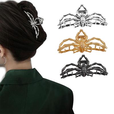 2 STÜCKE Mode Gothic Stil Spinne Haarspange Haiklammer Halloween Deko Krallenklemmen Starker Halt null