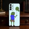 F-Funny P-Pepe the Frog Phone Case For Samsung S25,S24,S21,S22,S23,S30,Ultra,S20,Plus,Fe,Lite Black Shell
